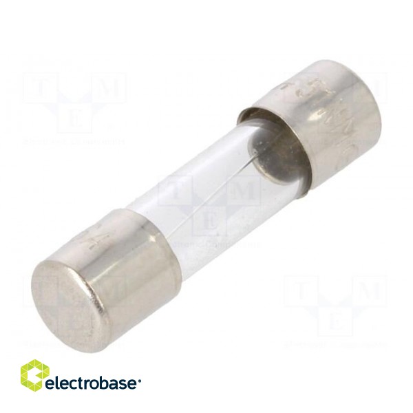 Fuse: fuse | quick blow | 6A | 250VAC | glass | 5x20mm | bulk