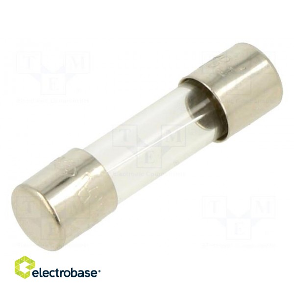 Fuse: fuse | quick blow | 8A | 250VAC | glass | 5x20mm | brass | bulk