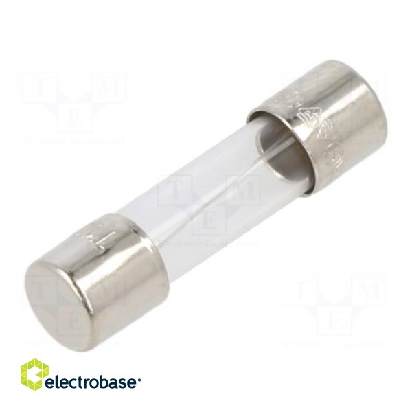 Fuse: fuse | time-lag | 1.25A | 250VAC | cylindrical,glass | 5x20mm