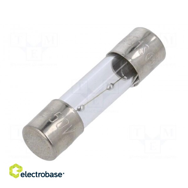Fuse: fuse | time-lag | 1.5A | 250VAC | glass | 5x20mm | brass | TSC | bulk