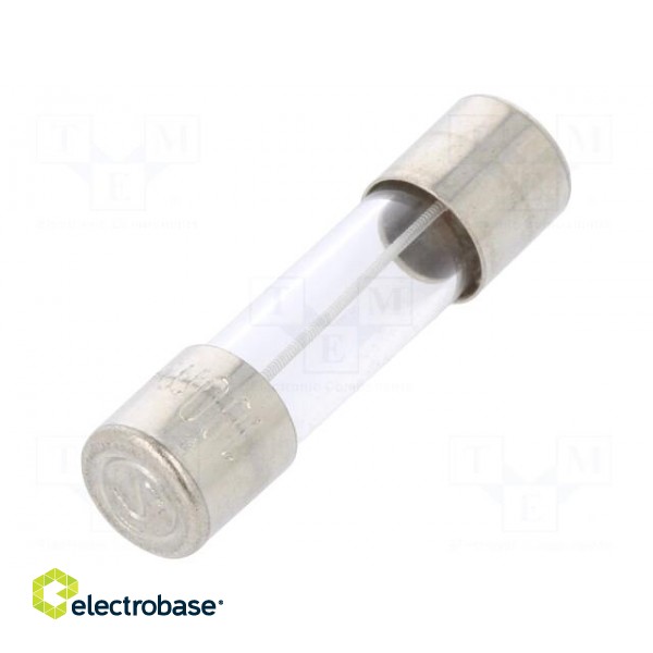 Fuse: fuse | time-lag | 100mA | 250VAC | cylindrical,glass | 5x20mm