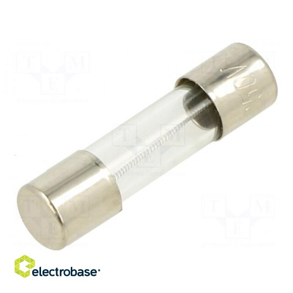 Fuse: fuse | time-lag | 100mA | 250VAC | glass | 5x20mm | brass | bulk