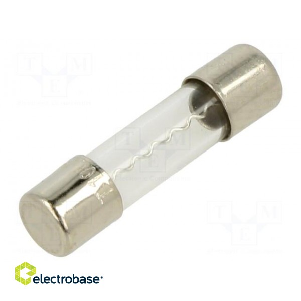 Fuse: fuse | time-lag | 10A | 250VAC | cylindrical,glass | 5x20mm | brass