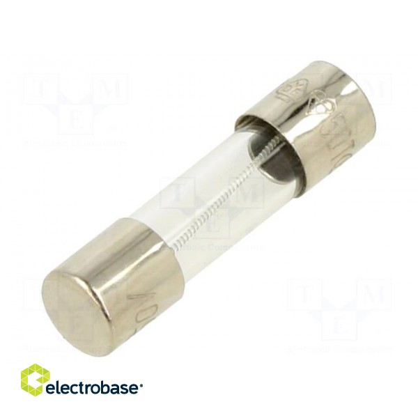Fuse: fuse | time-lag | 125mA | 250VAC | glass | 5x20mm | brass | bulk