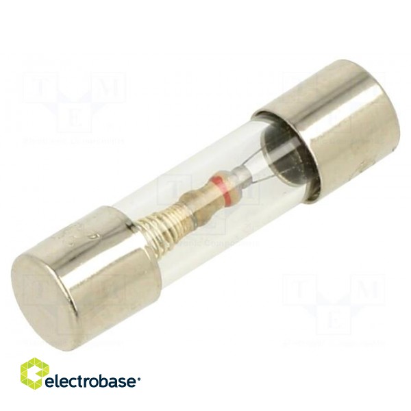 Fuse: fuse | time-lag | 125mA | 250VAC | glass | 5x20mm | brass | TSC | bulk