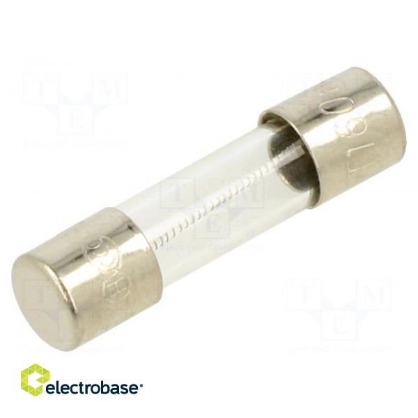 Fuse: fuse | time-lag | 160mA | 250VAC | glass | 5x20mm | brass | bulk