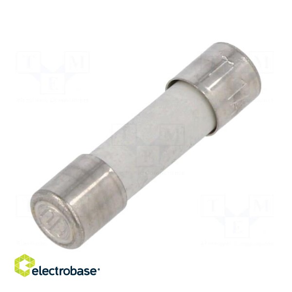 Fuse: fuse | time-lag | 10A | 250VAC | ceramic,cylindrical | brass