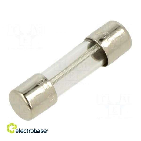 Fuse: fuse | time-lag | 1A | 250VAC | cylindrical | 5x20mm | brass | 5TT