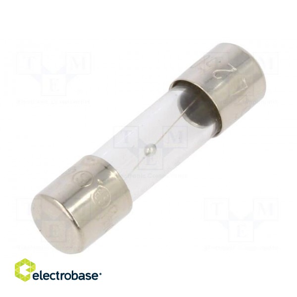 Fuse: fuse | time-lag | 2.5A | 250VAC | glass | 5x20mm | brass | bulk
