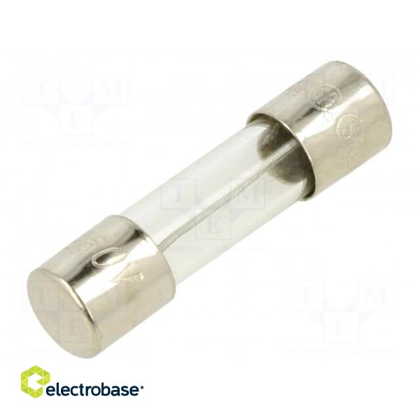 Fuse: fuse | time-lag | 250mA | 250VAC | glass | 5x20mm | brass | bulk