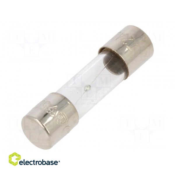Fuse: fuse | time-lag | 2A | 250VAC | glass | 5x20mm | brass | bulk