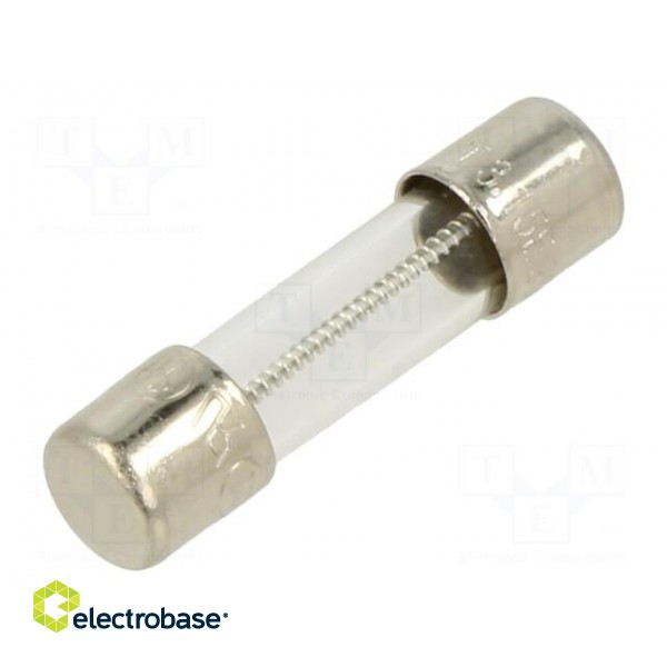 Fuse: fuse | time-lag | 3.15A | 250VAC | cylindrical,glass | 5x20mm
