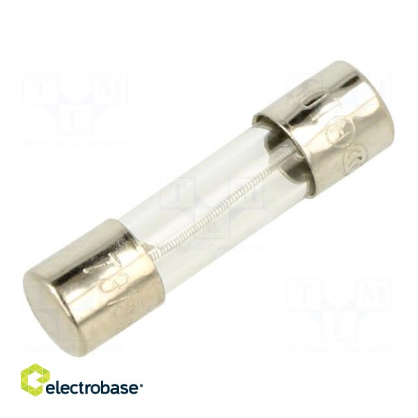 Fuse: fuse | time-lag | 315mA | 250VAC | glass | 5x20mm | brass | bulk