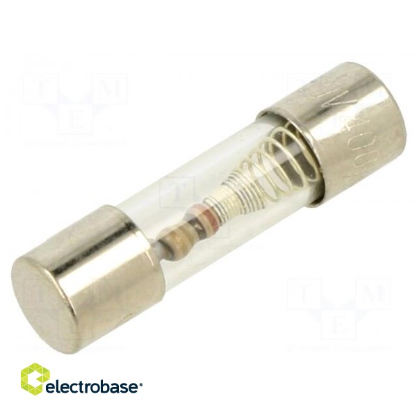 Fuse: fuse | time-lag | 400mA | 250VAC | glass | 5x20mm | brass | TSC | bulk