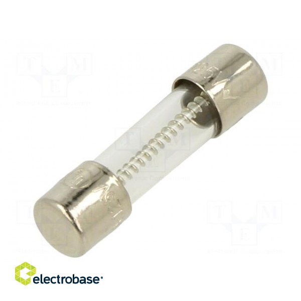 Fuse: fuse | time-lag | 4A | 125VAC | cylindrical | 5x20mm | brass | 5TT