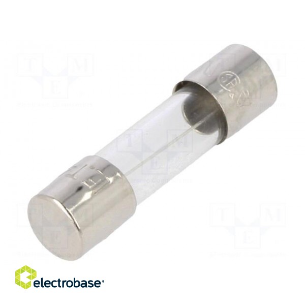 Fuse: fuse | time-lag | 4A | 250VAC | cylindrical,glass | 5x20mm | brass