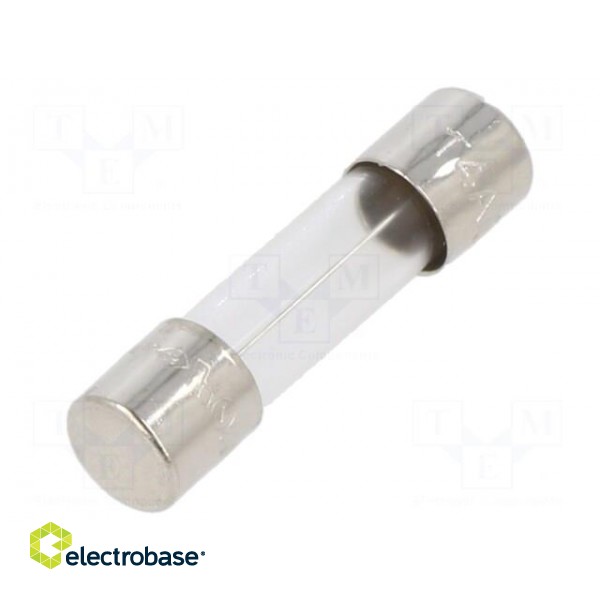 Fuse: fuse | time-lag | 4A | 250VAC | cylindrical,glass | 5x20mm | brass