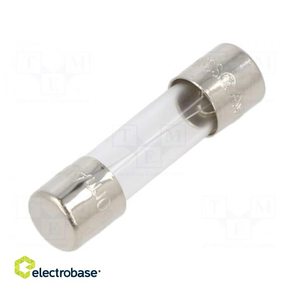 Fuse: fuse | time-lag | 500mA | 250VAC | cylindrical,glass | 5x20mm