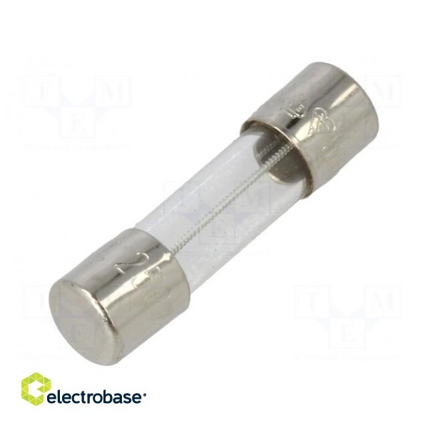 Fuse: fuse | time-lag | 500mA | 250VAC | glass | 5x20mm | brass | bulk
