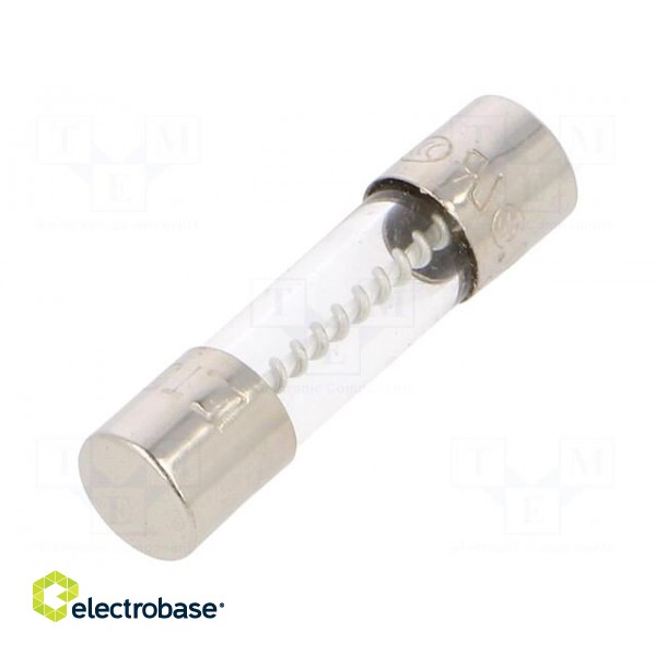 Fuse: fuse | time-lag | 5A | 250VAC | cylindrical,glass | 5x20mm | brass