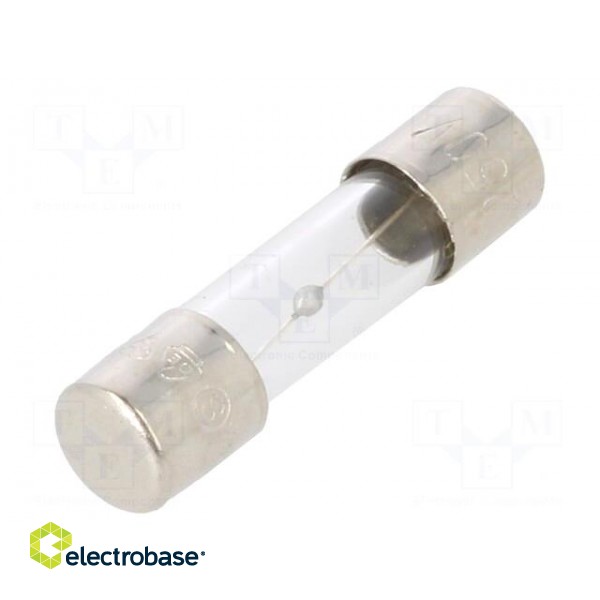 Fuse: fuse | time-lag | 5A | 250VAC | glass | 5x20mm | brass | bulk