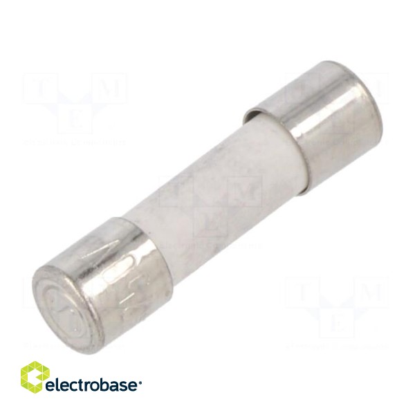 Fuse: fuse | time-lag | 6.3A | 250VAC | ceramic,cylindrical | brass