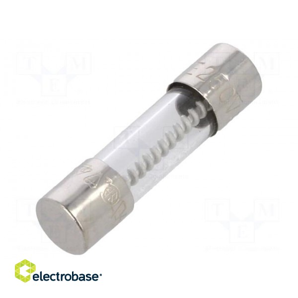 Fuse: fuse | time-lag | 6.3A | 250VAC | cylindrical,glass | 5x20mm | 219