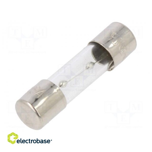 Fuse: fuse | time-lag | 6.3A | 250VAC | glass | 5x20mm | brass | TSC | bulk