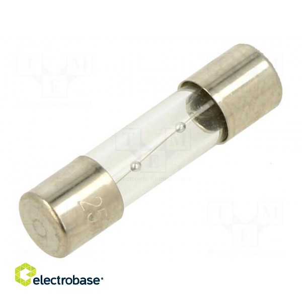 Fuse: fuse | time-lag | 750mA | 250VAC | glass | 5x20mm | brass | TSC | bulk