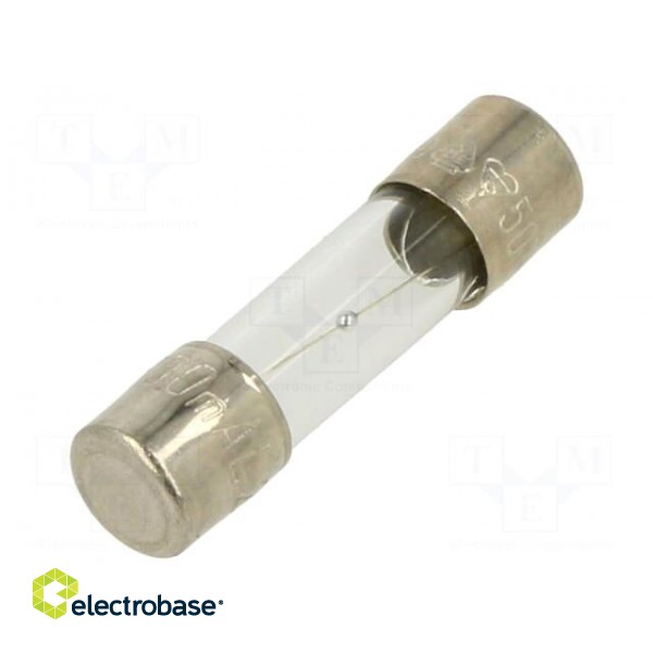 Fuse: fuse | time-lag | 800mA | 250VAC | glass | 5x20mm | brass | bulk