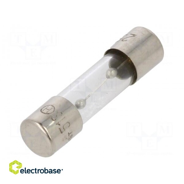 Fuse: fuse | time-lag | 8A | 250VAC | glass | 5x20mm | brass | TSC | bulk