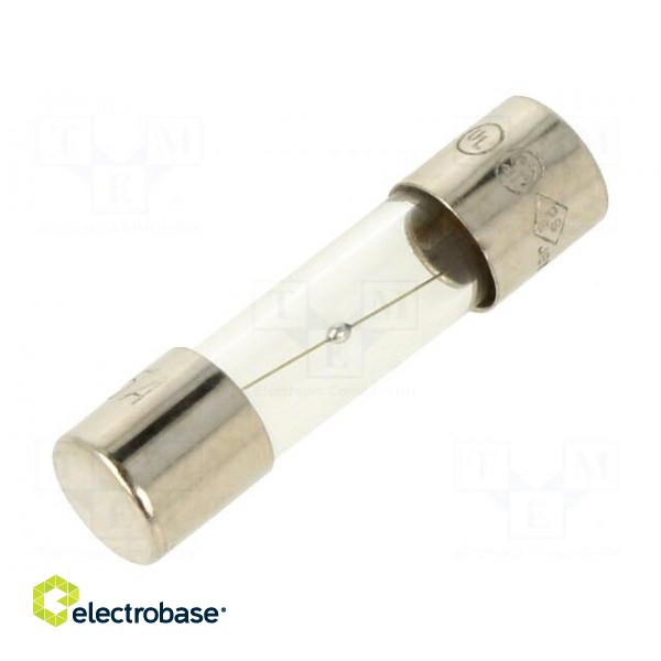 Fuse: fuse | medium time-lag | 1.25A | 250VAC | glass | 5x20mm | brass