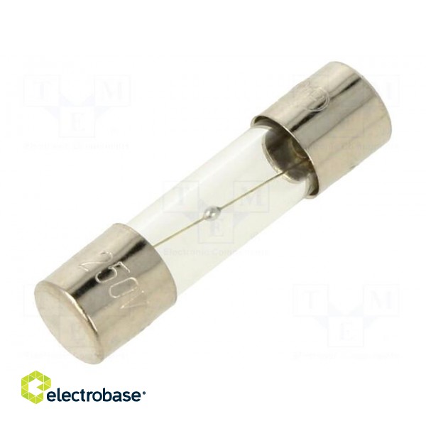 Fuse: fuse | medium time-lag | 1.5A | 250VAC | glass | 5x20mm | brass