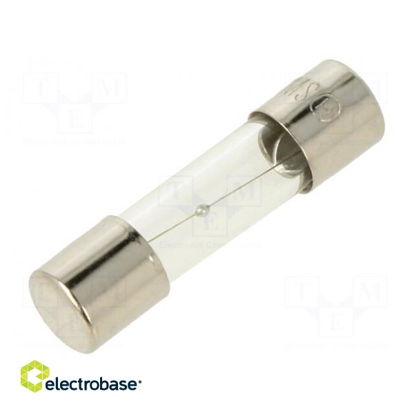 Fuse: fuse | medium time-lag | 1A | 250VAC | glass | 5x20mm | brass | bulk