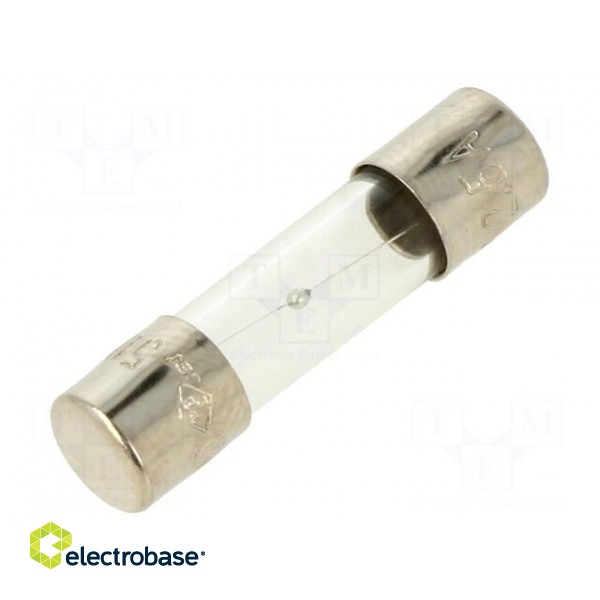 Fuse: fuse | medium time-lag | 2.5A | 250VAC | glass | 5x20mm | brass