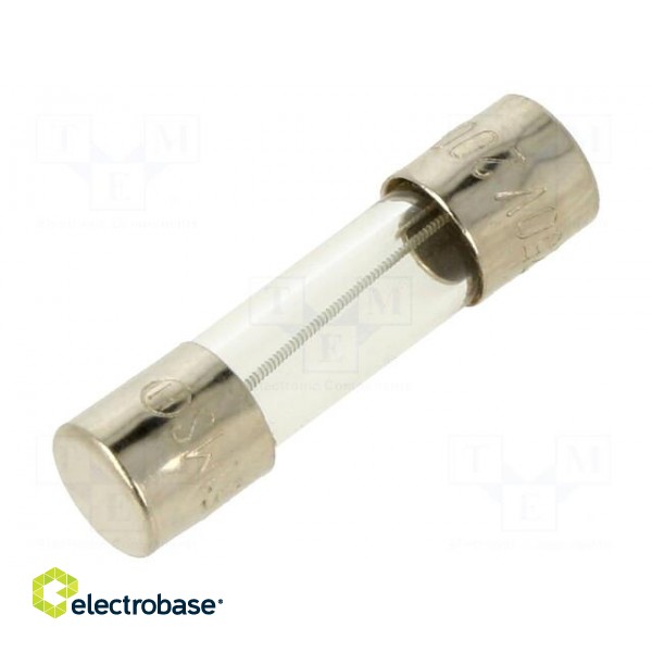 Fuse: fuse | medium time-lag | 200mA | 250VAC | glass | 5x20mm | brass