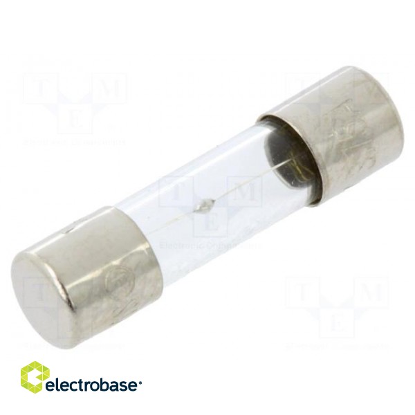 Fuse: fuse | medium time-lag | 3.15A | 250VAC | glass | 5x20mm | brass