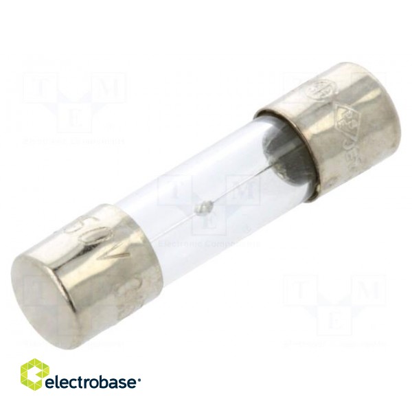 Fuse: fuse | medium time-lag | 3.5A | 250VAC | glass | 5x20mm | brass