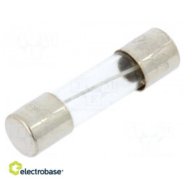 Fuse: fuse | medium time-lag | 315mA | 250VAC | glass | 5x20mm | brass