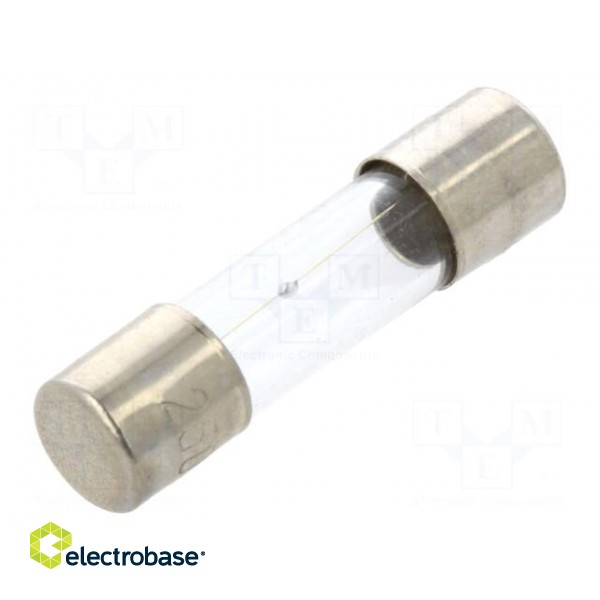 Fuse: fuse | medium time-lag | 750mA | 250VAC | glass | 5x20mm | brass