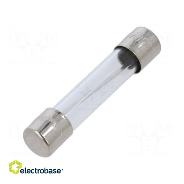 Fuse: fuse | quick blow | 12A | 32VAC | glass | 6.3x32mm | brass | FSA | bulk