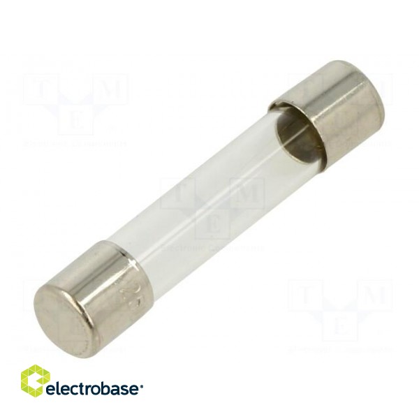 Fuse: fuse | quick blow | 100mA | 250VAC | glass | 6.3x32mm | brass | FSA