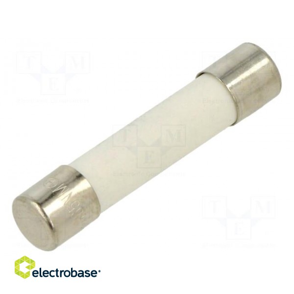Fuse: fuse | quick blow | 12A | 250VAC | ceramic | 6.3x32mm | brass