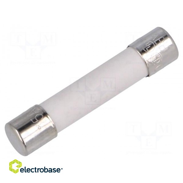 Fuse: fuse | 15A | 250VAC | ceramic,cylindrical | 6,3x32mm