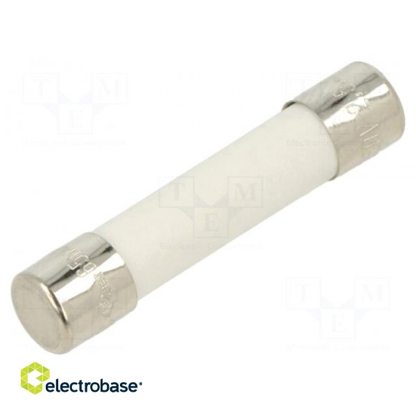 Fuse: fuse | quick blow | 2.5A | 250VAC | ceramic | 6.3x32mm | brass