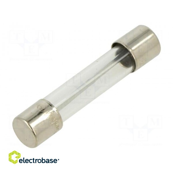 Fuse: fuse | quick blow | 20A | 32VAC | glass | 6.3x32mm | brass | FSA | bulk