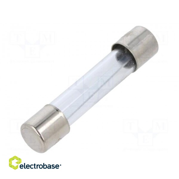 Fuse: fuse | quick blow | 25A | 32VAC | glass | 6.3x32mm | brass | FSA | bulk