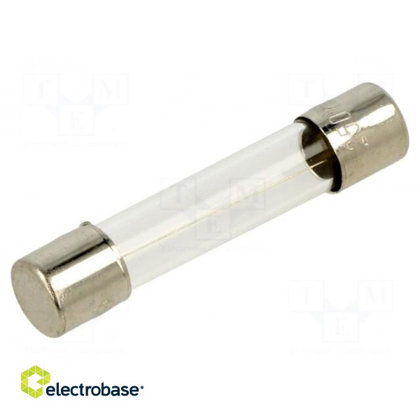 Fuse: fuse | quick blow | 2A | 250VAC | glass | 6.3x32mm | brass | FSA | bulk