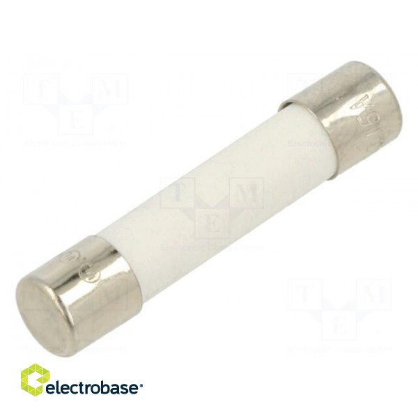 Fuse: fuse | quick blow | 3.15A | 250VAC | ceramic | 6.3x32mm | brass