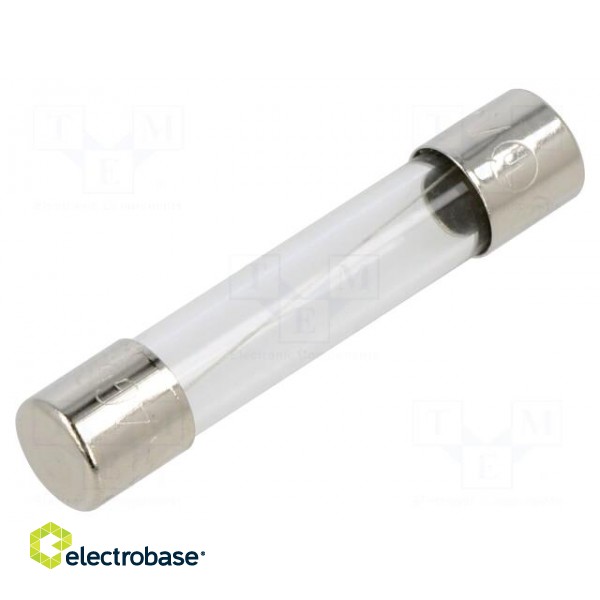 Fuse: fuse | quick blow | 3A | 250VAC | cylindrical,glass | 6.3x32mm